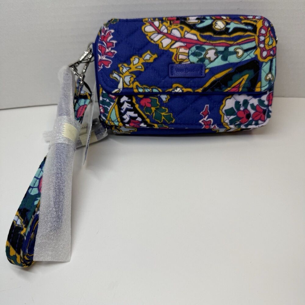 Vera Bradley Romantic Paisley Iconic RFID All In One Crossbody New